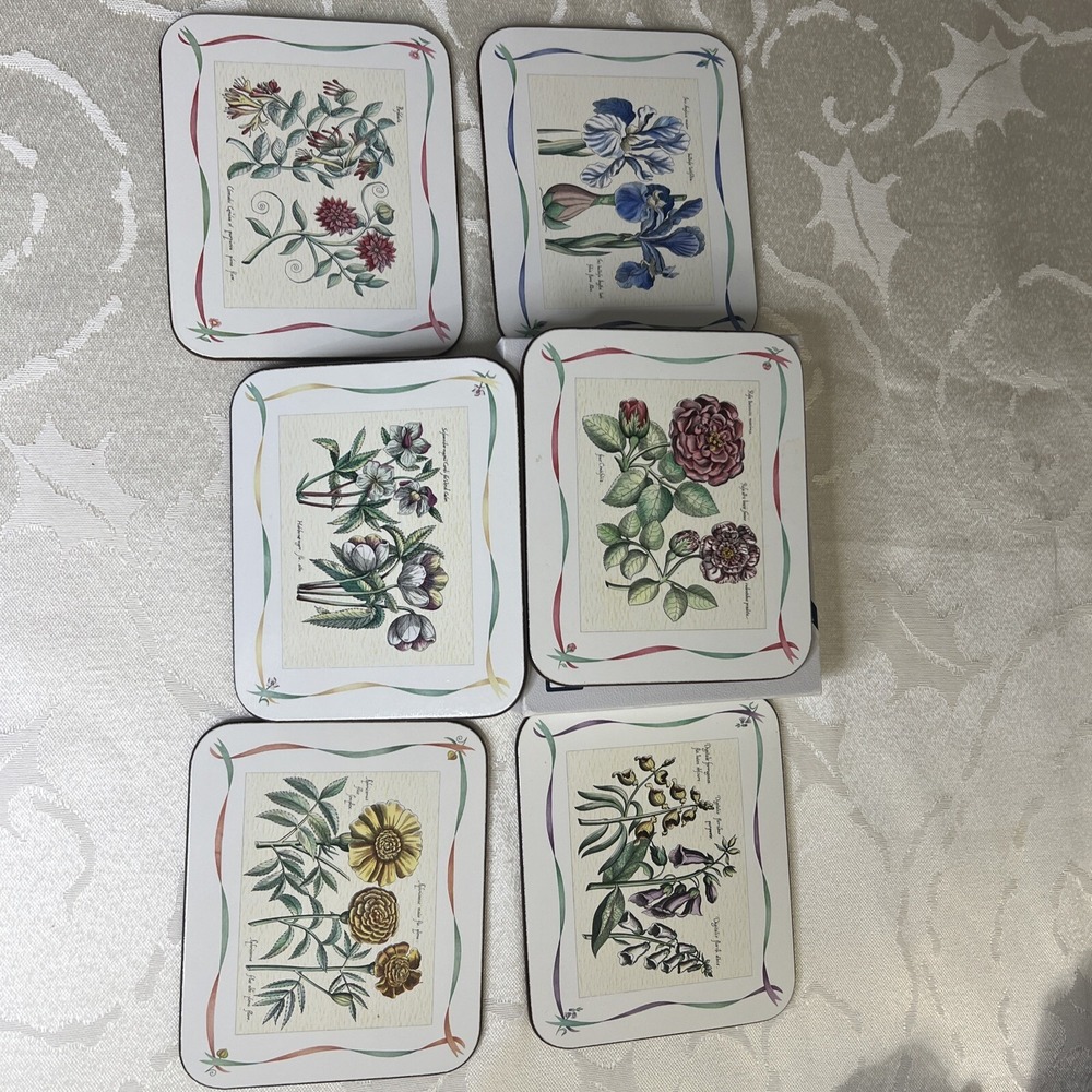 Jason Coasters Iris Flowers Cork Back new Zealand .